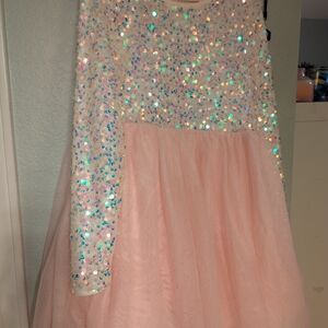 Cat & Jack White and Pink Dress